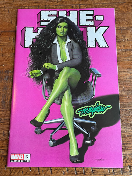 SHE-HULK #6 MIKE MAYHEW SIGNED EXCL WITH NUMBERED COA LIMITED TO 800 VARIANT