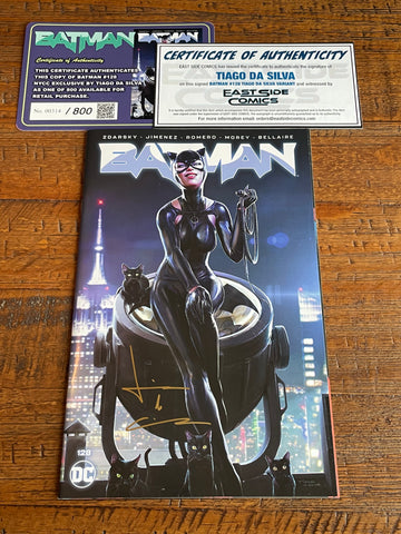 BATMAN #128 TIAGO DA SILVA SIGNED NYCC EXCL VARIANT LIMITED to 800 WITH COA