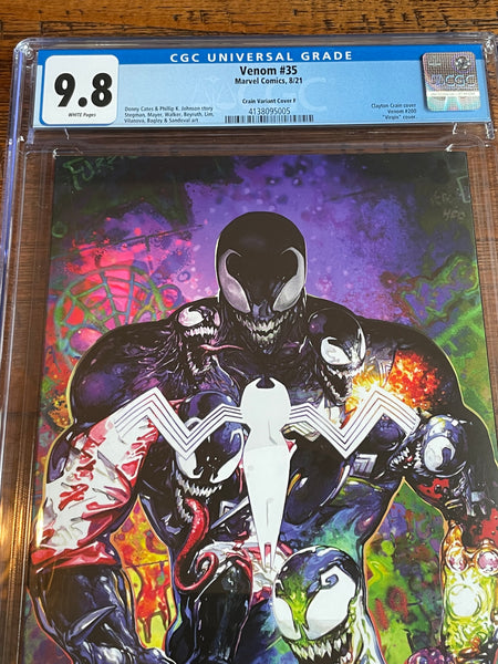 VENOM #200 (#35) CGC 9.8 CLAYTON CRAIN BOSTON CON VIRGIN VARIANT-F