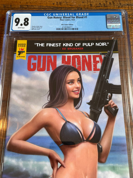 GUN HONEY BLOOD FOR BLOOD #1 CGC 9.8 WILL JACK EXCLUSIVE TRADE VARIANT-A