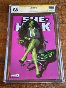 SHE-HULK #6 CGC SS 9.8 MIKE MAYHEW SIGNED EXCL VARIANT LIMITED TO 800