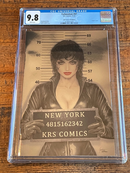 CATWOMAN #47 CGC 9.8 NATALI SANDERS NYCC "FOIL" VIRGIN VARIANT-C