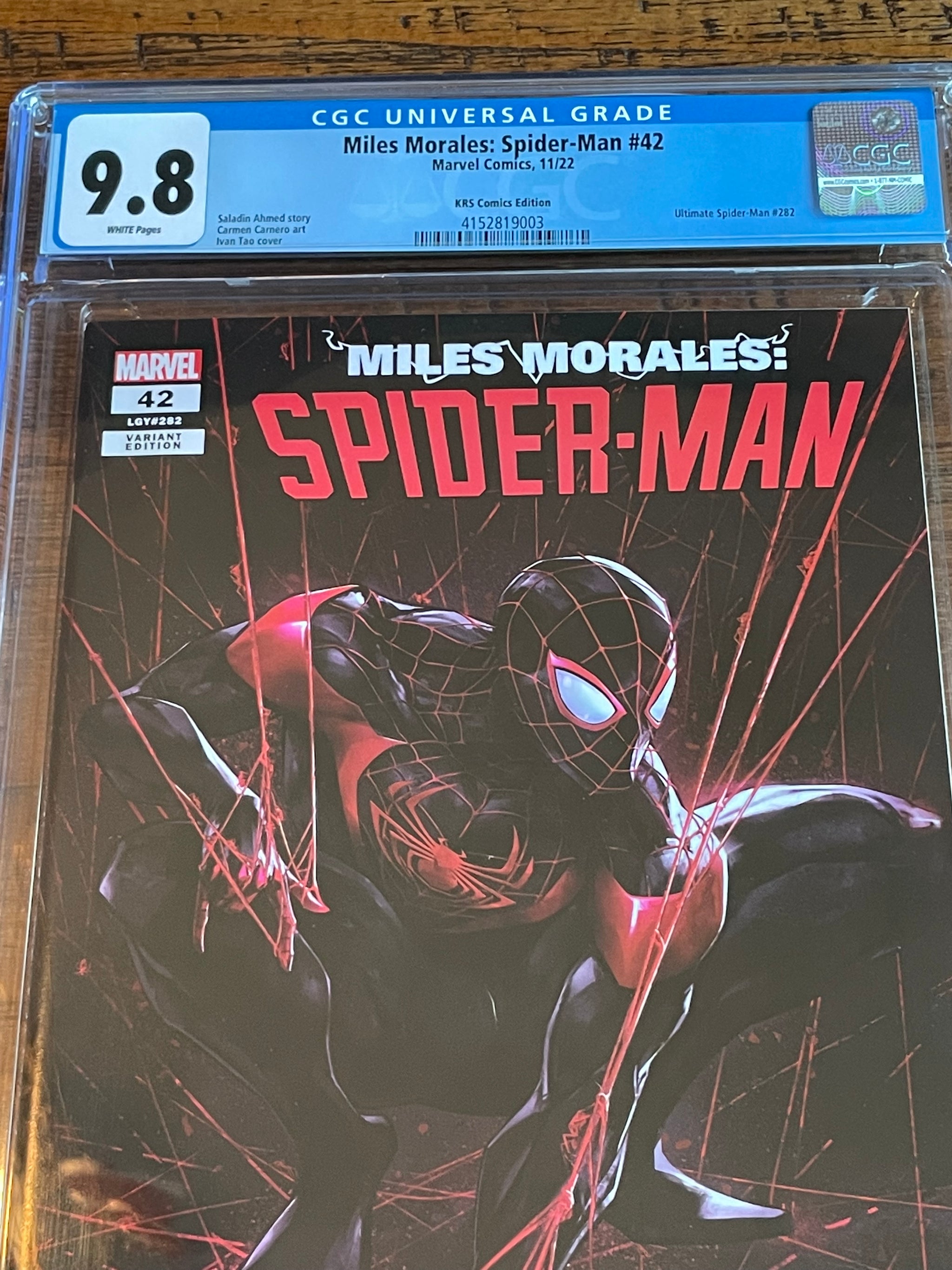 Miles Morales Spider-Man # 2024 42 CGC 9.8 Variant