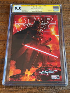STAR WARS #25 CGC SS 9.8 MIKE MAYHEW SIGNED TRADE DRESS VARIANT-A