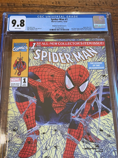 SPIDER-MAN #1 CGC 9.8 MIKE MAYHEW HOMAGE TRADE VARIANT-A