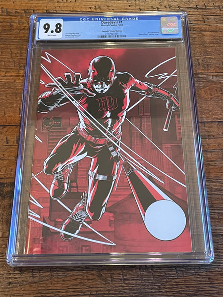 DAREDEVIL #1 CGC 9.8 JOE QUESADA 1:200 RI RATIO 'VIRGIN" VARIANT