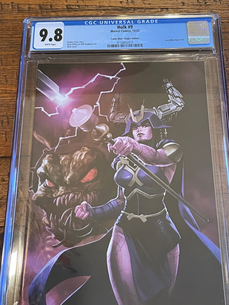 HULK #9 CGC 9.8 SKAN SRISUWAN "VIRGIN" NYCC EXCL VARIANT