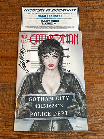 CATWOMAN #47 NATALI SANDERS SIGNED W/ COA HOMAGE TRADE VARIANT-A
