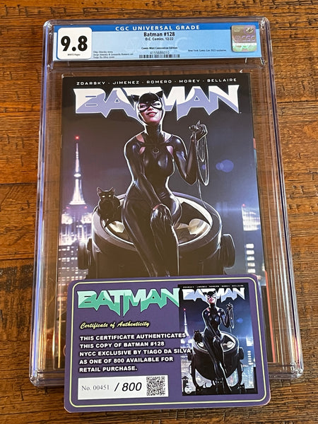 BATMAN #128 CGC 9.8 TIAGO DA SILVA NYCC EXCL VARIANT LIMITED TO 800 w/ COA