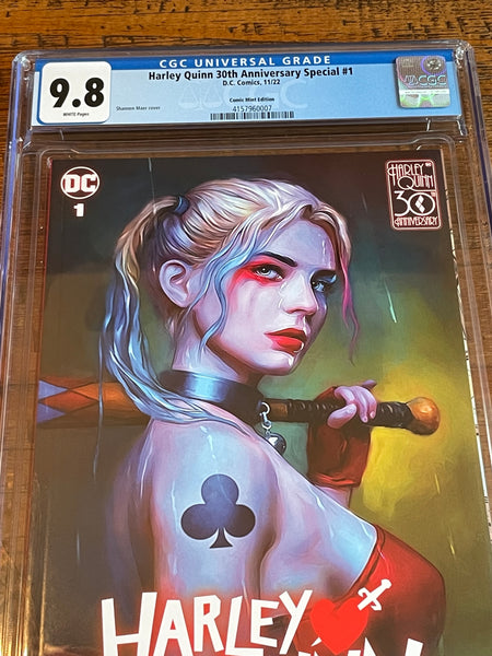 HARLEY QUINN 30th ANNIVERSARY #1 CGC 9.8 SHANNON MAER LIMITED TO 1000 EXCL VARIANT BATMAN