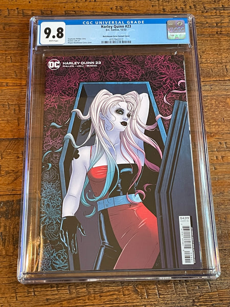 HARLEY QUINN #23 CGC 9.8 HUTCHINSON-CATES 1:50 RI RATIO VARIANT