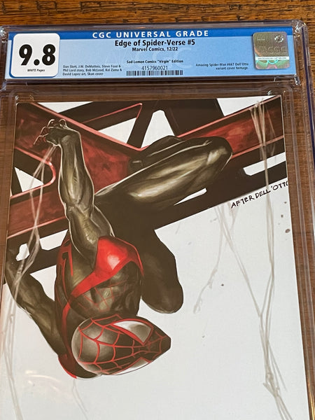 EDGE OF SPIDER-VERSE #5 CGC 9.8 SKAN SRISUWAN HOMAGE VIRGIN VARIANT-B