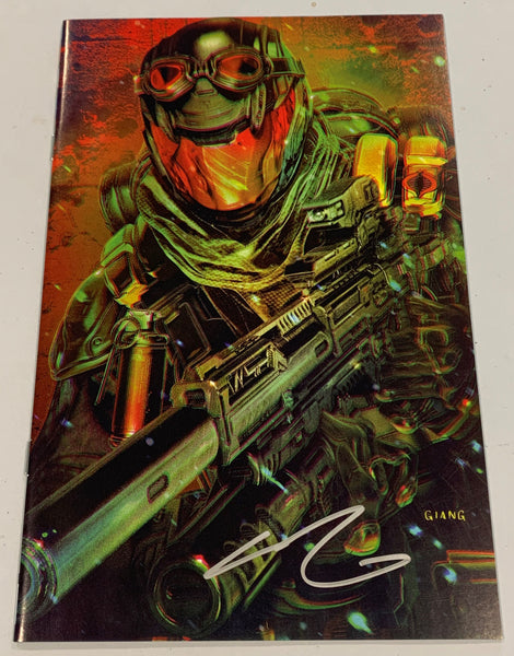 G.I. JOE #290 JOHN GIANG SIGNED COA PYTHON PATROL VIPER VIRGIN VARIANT-B