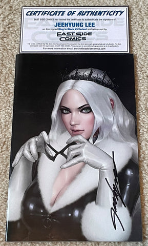 KING IN BLACK #5 JEEHYUNG LEE SIGNED COA VIRGIN VARIANT-B