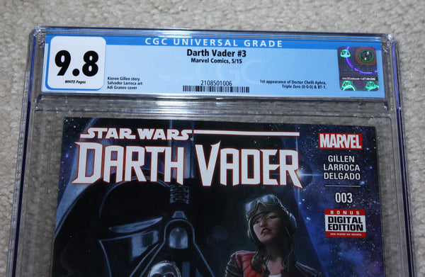 DARTH VADER 3 CGC 9.8 FIRST PRINT 1st APPEARANCE OF DOCTOR APHRA STAR WARS