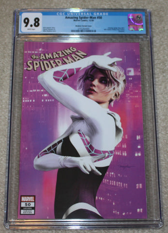 AMAZING SPIDER-MAN #50 (#851) CGC 9.8 MIKE MAYHEW TRADE DRESS VARIANT-A