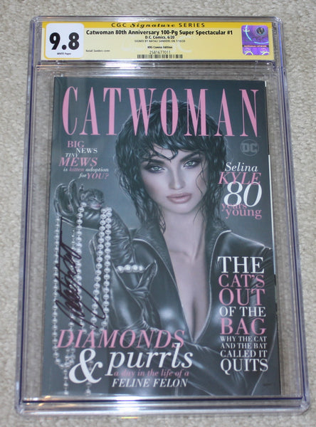 CATWOMAN 80th ANNIVERSARY #1 CGC SS 9.8 SIGNED BY NATALI SANDERS VARIANTS