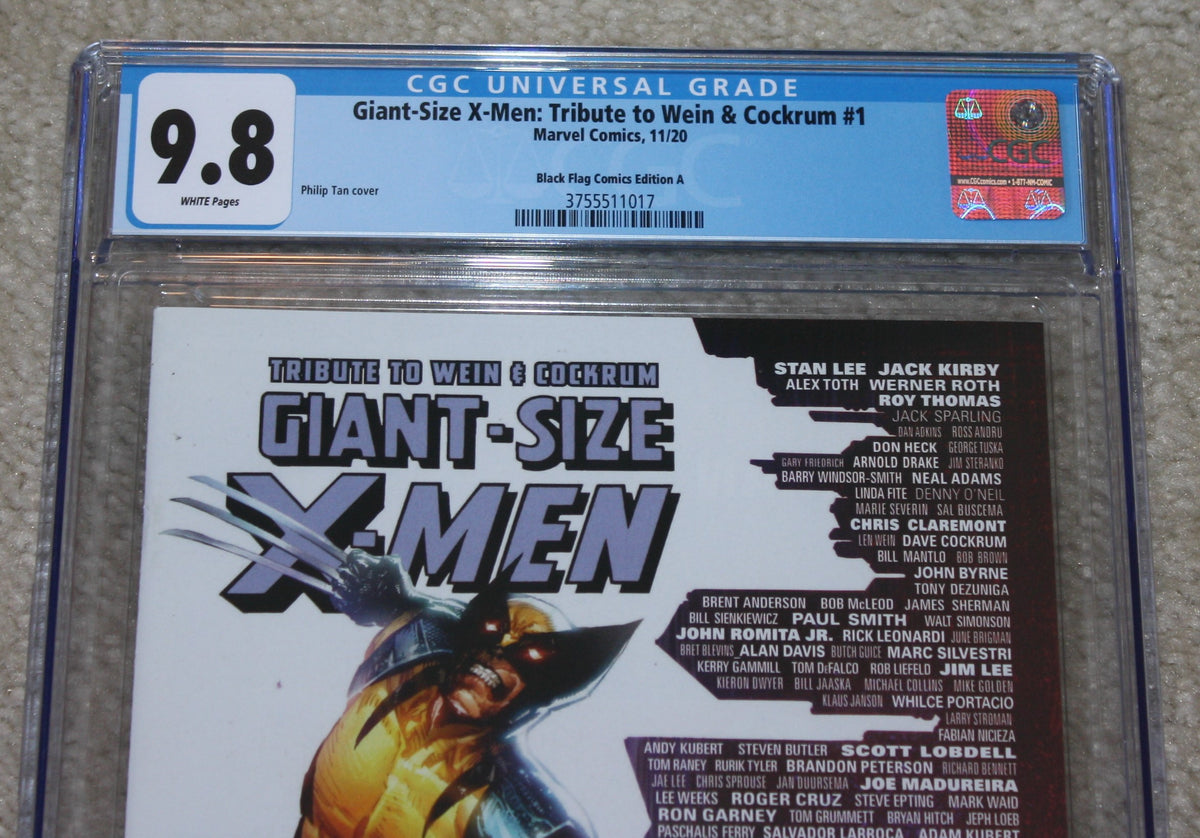 GIANT-SIZE X-MEN TRIBUTE #1 CGC 9.8 PHILIP TAN WOLVERINE SKYLINE EXCLU ...