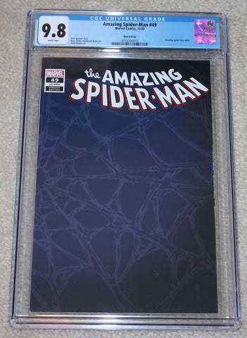 AMAZING SPIDER-MAN 850 49 CGC 9.8 WEB 1:200 BLUE BLANK INCENTIVE VARIANT RARE!