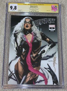 BLACK CAT (KIB) #1 CGC SS 9.8 MIKE MAYHEW SIGNED VENOMIZED & KNULLIFIED EXCLUSIVE VARIANTS