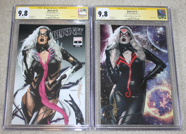 BLACK CAT (KIB) #1 CGC SS 9.8 MIKE MAYHEW SIGNED VENOMIZED & KNULLIFIED EXCLUSIVE VARIANTS