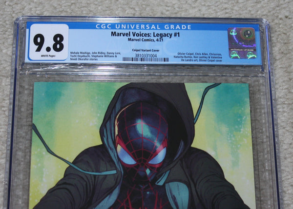MARVEL VOICES: LEGACY 1 CGC 9.8 OLIVIER COIPEL MILES MORALES SPIDER-MAN VARIANT