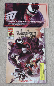 Venom 34 Mike Mayhew Todd McFarlane Homage Amazing Spider-man Virgin Variant DC Comics Marvel Comics X-Men Batman East Side Comics Virgin Exclusive cgc signed ss comics