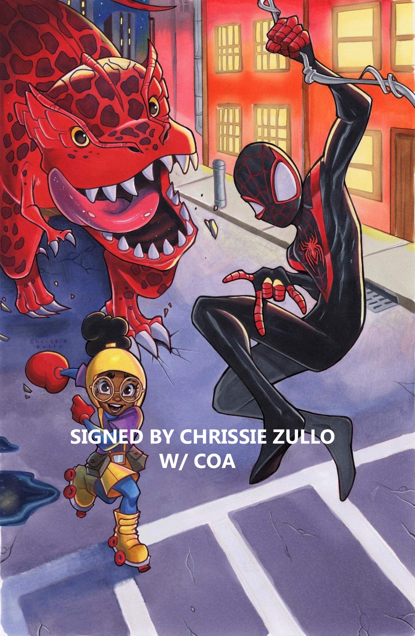 Miles Morales Moon Girl 1 Chrissie Zullo Venom Spider-man Virgin Variant DC Comics Marvel Comics X-Men Batman East Side Comics Virgin Exclusive cgc signed ss comics