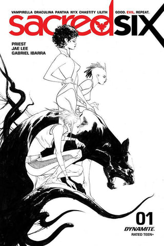 SACRED SIX 1 JAE LEE 1:30 B&W INCENTIVE RATIO VARIANT VAMPIRELLA