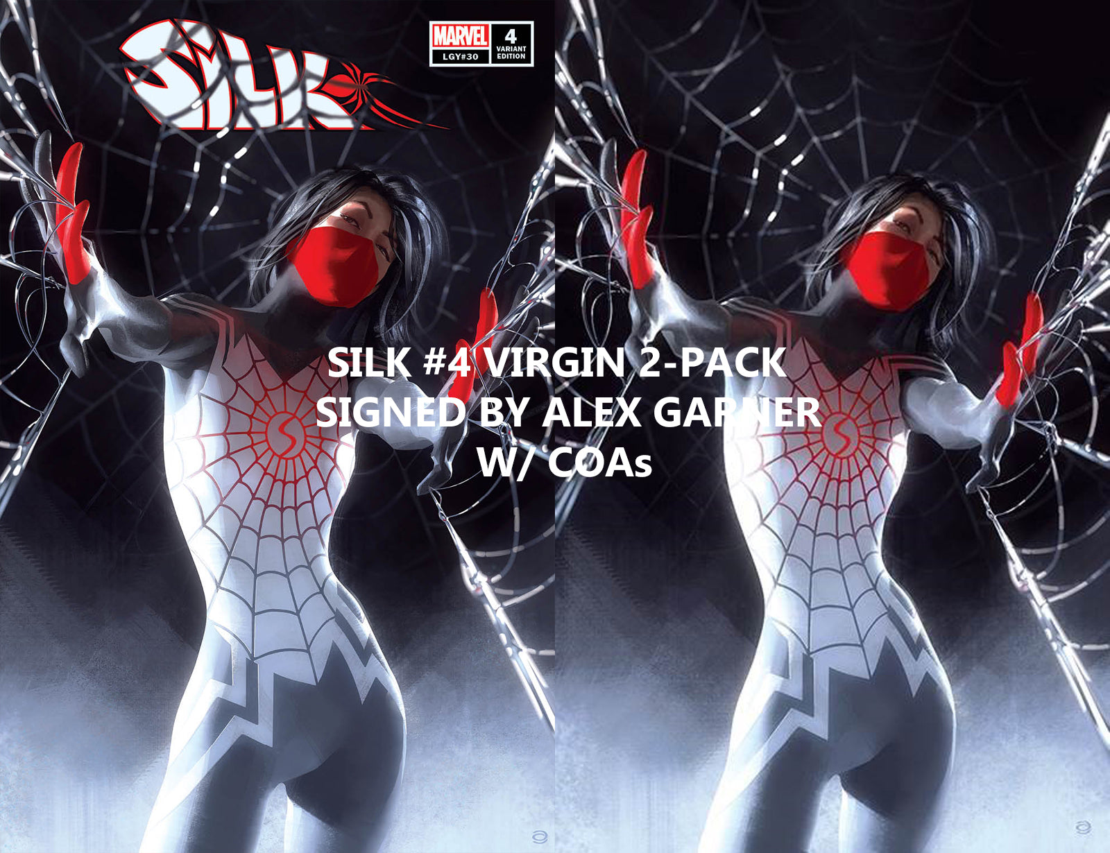 Silk 4 Alex Garner Lee Spider-Gwen Venom Amazing Spider-man Virgin Variant DC Comics Marvel Comics X-Men Batman East Side Comics Virgin Exclusive cgc signed ss comics