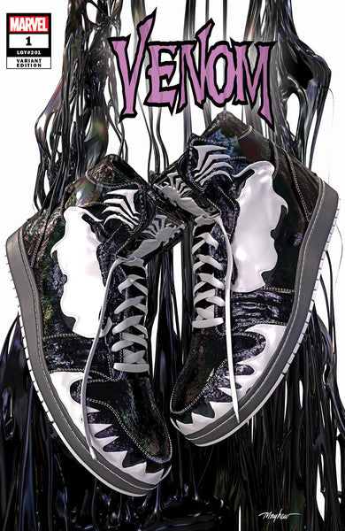 Venom 1 Sneaker Head Mike Mayhew Spider-man Black Panther Virgin Variant DC Comics Marvel Comics X-Men Batman Joker East Side Comics Virgin Exclusive cgc signed ss comics