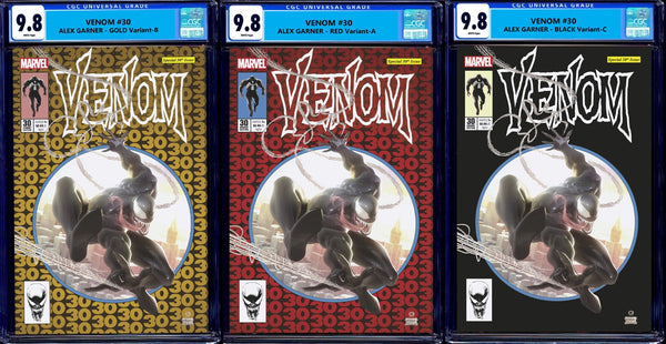 Venom 30 Alex Garner 300 Homage Amazing Spider-man Todd McFarlane Virgin Variant DC Comics Marvel Comics X-Men Batman East Side Comics Virgin Exclusive cgc signed ss comics