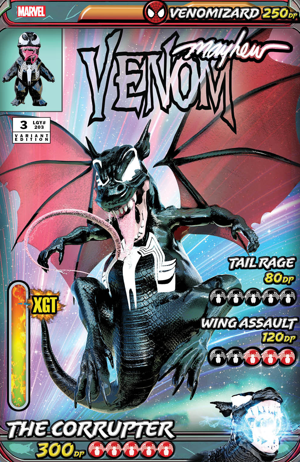 Venom 3 Pokemon TCG Charizard Mike Mayhew Spider-man Virgin Variant DC Comics Marvel Comics X-Men Batman Joker East Side Comics Virgin Exclusive cgc signed ss comics