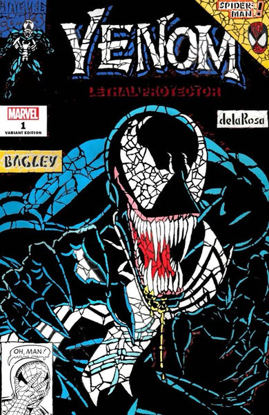 VENOM LETHAL PROTECTOR II #1 SHATTERED COMICS GOLD & BLACK VARIANT