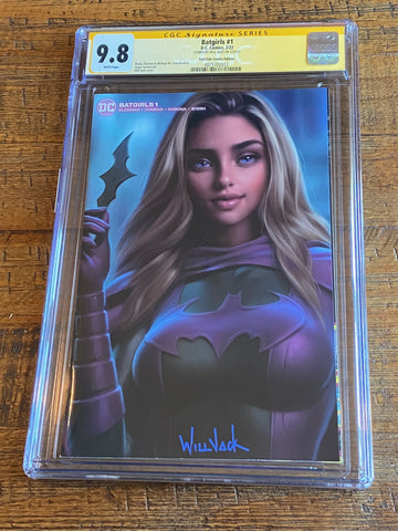 BATGIRLS #1 CGC SS 9.8 WILL JACK SIGNED VIRGIN VARIANT-B