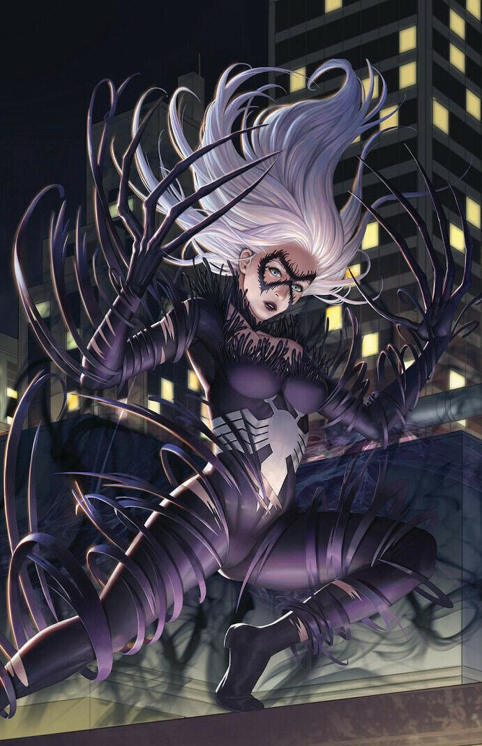 AMAZING SPIDER-MAN #23 WOO DAE SHIM VENOM-IZED BLACK CAT EXCLUSIVE