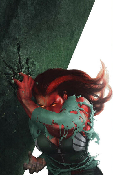 IMMORTAL HULK #17 RAHZZAH EXCLUSIVE RED SHE-HULK VIRGIN VARIANT IMMORTAL Incredible Spider-man Marvel Comics Exclusive Green Hulk Red Hulk East Side Comics CGC