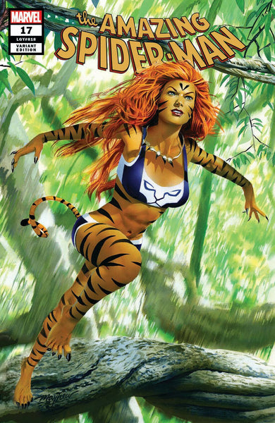 AMAZING SPIDER-MAN #17 MIKE MAYHEW TIGRA HUNTED EXCLUSIVE VARIANTS