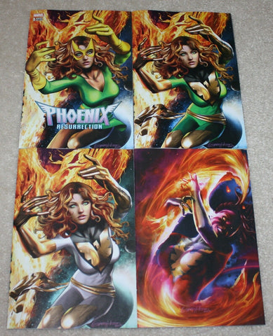 PHOENIX RESURRECTION #1 GREG HORN JEAN GREY DARK PHOENIX VARIANT 4-PK