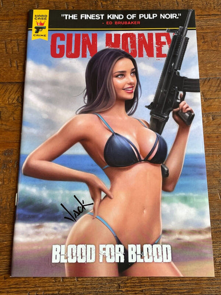GUN HONEY BLOOD FOR BLOOD #1 WILL JACK SIGNED COA EXCL TRADE VARIANT-A