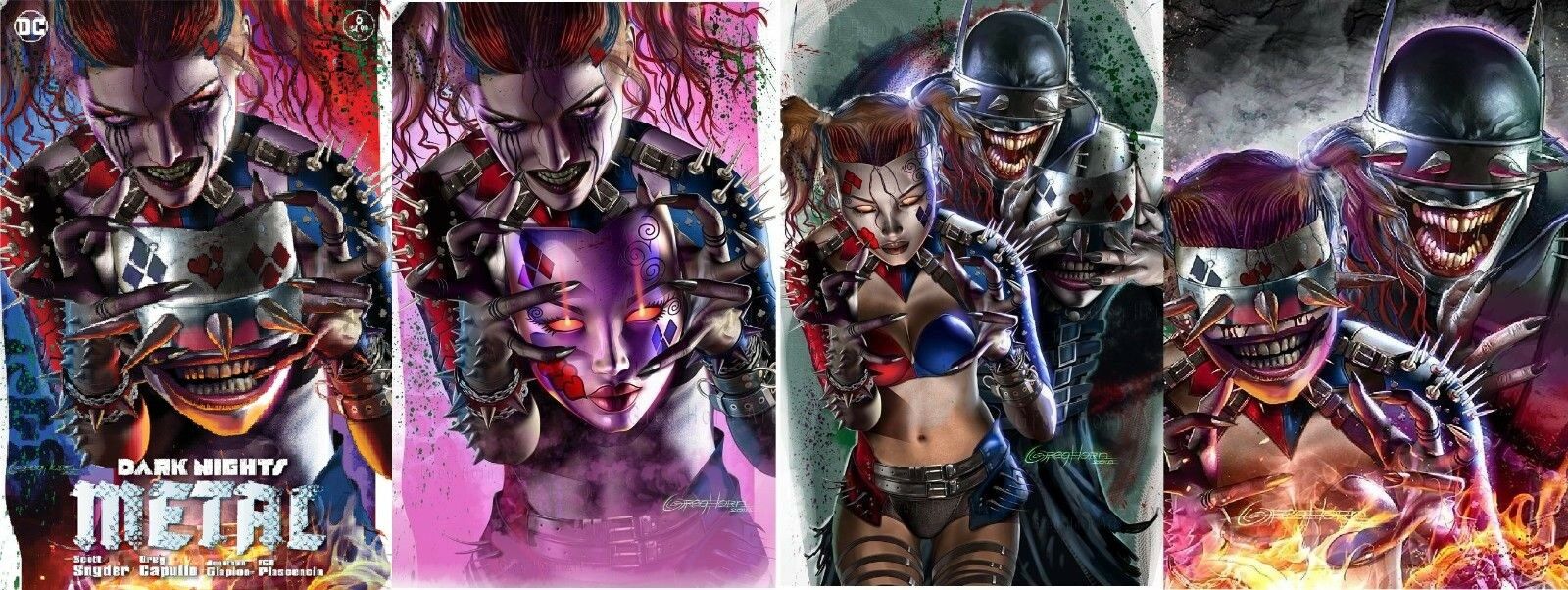 DARK NIGHTS METAL #6 GREG HORN HARLEY QUINN BATMAN WHO LAUGHS