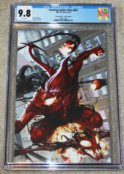 Amazing Spider-man 801 Inhyuk Lee Trade Dress Virgin Connecting Variant Marvel Comics East Side Comics Comicxposure Exclusive CGC Red Goblin Venom