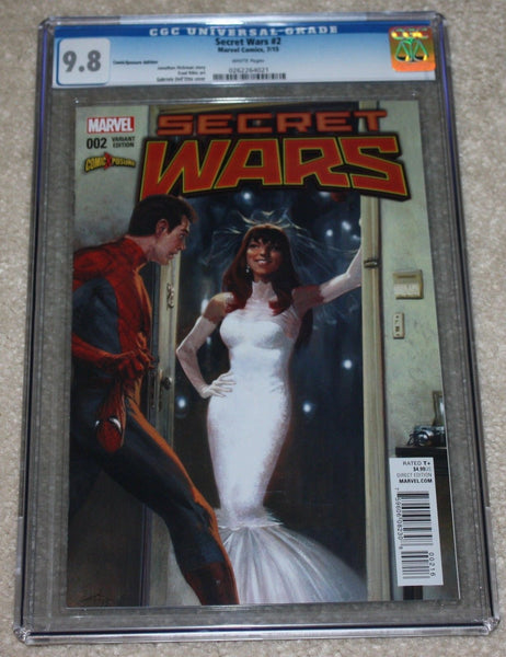 Secret Wars 2 Gabrielle Dell Otto Mary Jane Wedding Variant Marvel Comics Spider-man East Side Comics Comicxposure Exclusive cgc Amazing